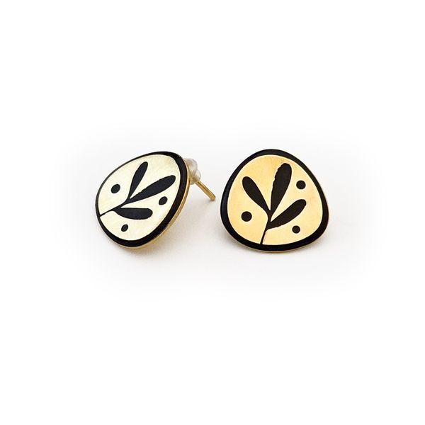 گوشواره برنجی کد E75