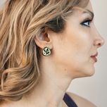 گوشواره برنجی کد E75