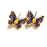 گوشواره برنجی پروانه کد E406