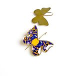 گوشواره برنجی پروانه کد E406