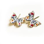گوشواره برنجی پروانه کد E407