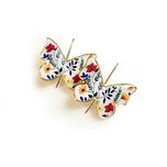 گوشواره برنجی پروانه کد E407