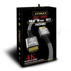 کابل HDMI با کیفیت 4K اپیمکس سیم فلزی 1.5 متری مدل EPIMAX EC-91