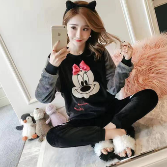 ست بلوز و شلوار تدی وارداتی میکی موس