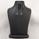 گوشواره زنانه استیل مدل بخیه طرح پروانه کد butf112