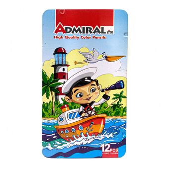 مداد رنگی 12 رنگ آدمیرال مدل پسر کاپیتان