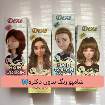 شامپو رنگ دکسی مدل Color Treatment – رنگ مو فوری بدون آمونیاک، نرم‌کننده و براق کننده مو