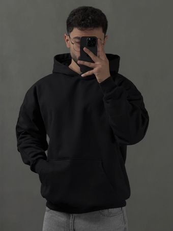 هودی ساده پنبه مشکی