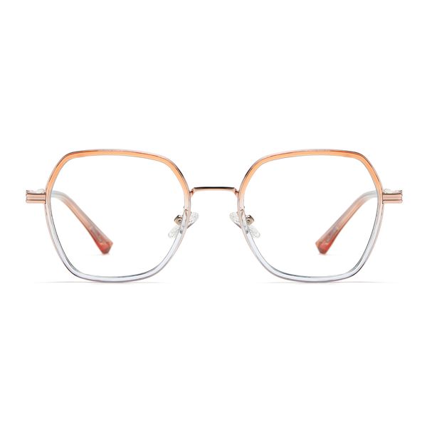 فریم عینک طبی چند ضلعی مدل TJ806C466P81 مناسب برای صورت گرد و بیضی