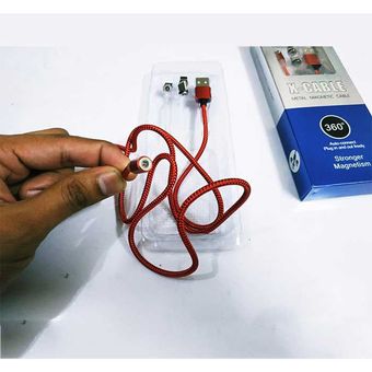 کابل تبدیل مغناطیسی USB به لایتنینگ / Micro/ Type-C USB Port ایکس کیبل مدل XR1 طول 1 متر