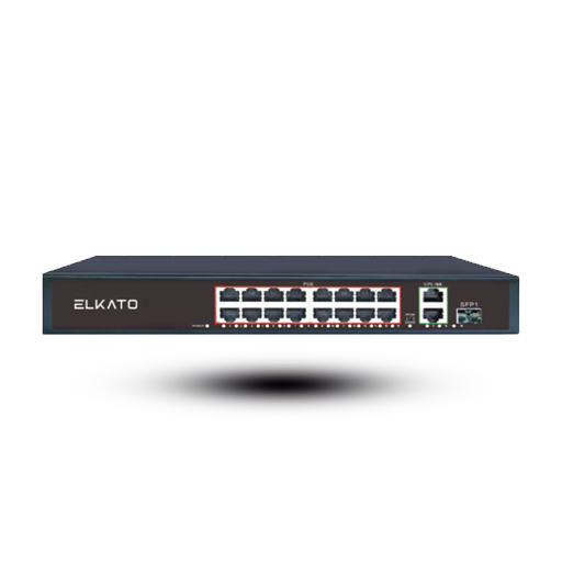 سوییچ شبکه POE الکاتو مدل ELKATO EL-1SB1621GP-250W