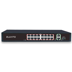 سوئیچ 16 پورت شبکه EL-1SB1621GP-250W الکاتو 2 پورت Uplink
