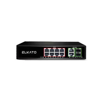 سوئیچ 8 پورت شبکه EL-1SG0822GP-120W الکاتو  2 پورت 1000Mps Uplink با SFP