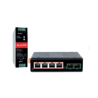 سوئیچ 4 پورت شبکه صنعتی EL-2SG0402GP الکاتو با SFP