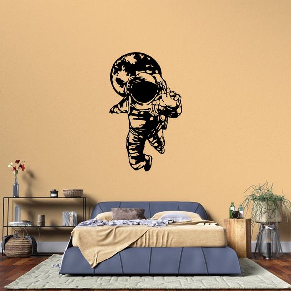 استیکر مدل چوبی طرح فضانورد کد S35