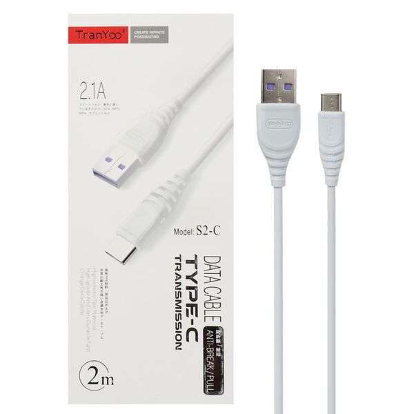 کابل تبدیل USB به USB-C ترانیو مدل S2-C طول 2 متر