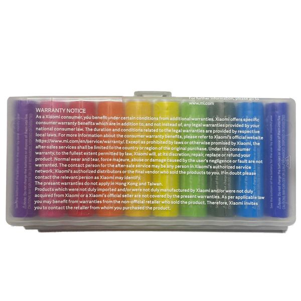 باتری نیم قلمی شیائومی مدل LR03 مجموعه 10 عددی