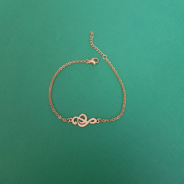 دستبند زنانه مدل نت موسیقی کد 01