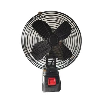 پنکه شارژی 24 ولت توری فلز گردان مدل FAN LITHIUM 3PIN