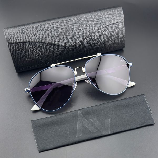 عینک آفتابی خلبانی پلاریزه آلبرت وگ مدل JS8528C05-P120 Polarized Flex