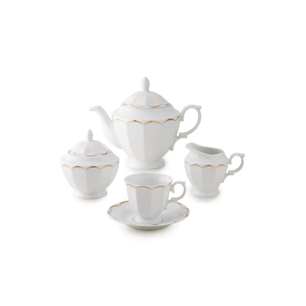 سرویس غذا خوری 103 پارچه چینی زرین سری نئو کلاسیک مدل نارسیس درجه یک