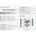 چراغ دیواری مدل نئون فلکسی طرح صاعقه به همراه ریموت کنترل
