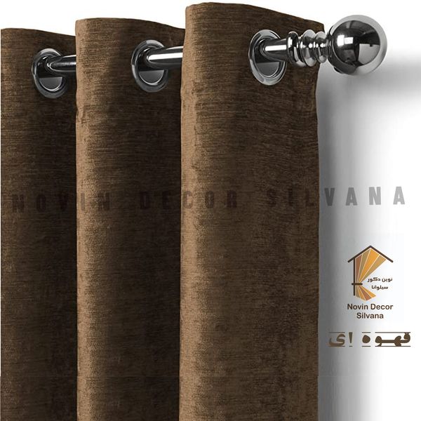 پرده نوین دکور سیلوانا مدل مخمل شانل 3 سایز 280 × 300 سانتی متر 