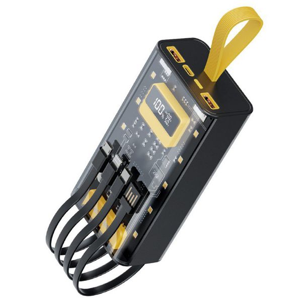 پاوربانک 20 وات گرین لاین مدل Transparent Pro ظرفیت 20000 میلی آمپر ساعت