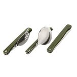 قاشق و چنگال سفری مدل YP-CHAGHODAR-KIFI مجموعه 3 عددی