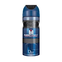 اسپری خوشبو کننده بدن مردانه پلی هات مومنت مدل CHRISTIAN DIOR SAUVAGE حجم 200 میلی لیتر