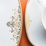 سرویس غذاخوری 98 پارچه چینی زرین ایران سری کواترو مدل مونت کارلو درجه یک