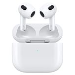 هدفون بلوتوثی اپل مدل AirPods 3 با نویز کنسلینگ میکروفون (ENC)، درگاه شارژ لایتنینگ، دارای سنسور تشخیص پوست و پشتیبانی از فرمان 
