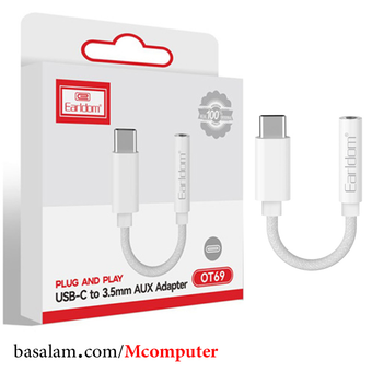 تبدیل تایپ سی به جک 3.5 میلیمتری الدرام Earldom OT69