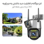دوربین مداربسته تحت شبکه مدل سیمکارتی دو لنزه 4G نرم افزار یوسی yoosee