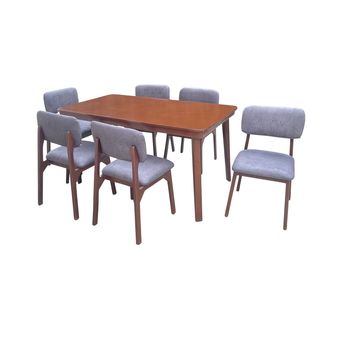 میز و صندلی ناهارخوری 6 نفره گالری چوب آشنایی مدل GH-Max6-Lux