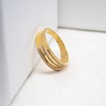 حلقه طلا 18 عیار مردانه سهی مدل VR17-10