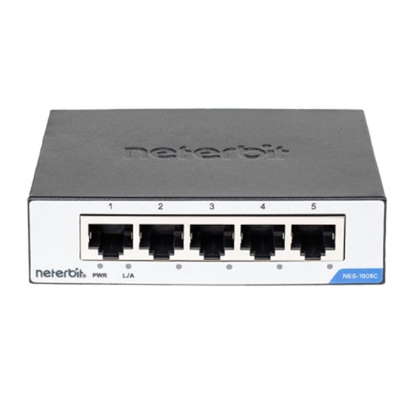 سوئیچ شبکه 5 پورت نتربیت مدل NES-1005C (گارانتی 36 ماهه آونگ)