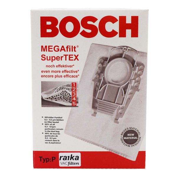 پاکت جاروبرقی بوش مدل Type P بسته 5 عددی