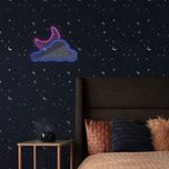 چراغ دیواری نئون دیزاین طرح Cloud-Vs-Moon_MLC