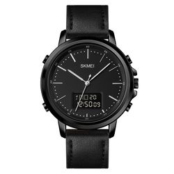 ساعت مچی عقربه‌ای کوارتز مردانه اسکمی مدل 1652-BLK-1