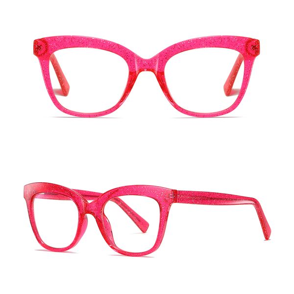 فریم عینک طبی گربه ای زنانه مدل TR3505C200-P03 مناسی برای صورت گرد و بیضی