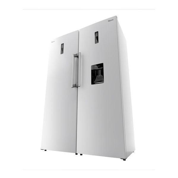 یخچال فریزر دوقلو 32 فوت جی پلاس مدل GRF-P2736-FW/LW، دارای سرمایش و انجماد سریع، با ارتفاع 185، پهنای 119 و عمق 65 سانتی متر، م