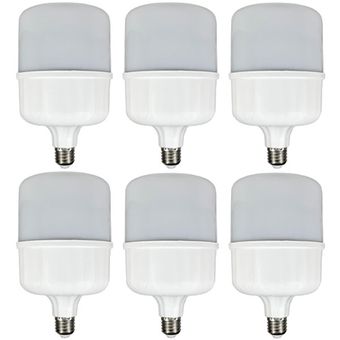 لامپ ال ای دی 50 وات پارس مهر مدل استوانه پایه E27 بسته 6 عددی