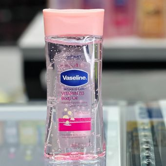 روغن بدن وازلین ویتامین B3 صورتی 200ml | Vaseline Vitamin B3 Body Oil 200ml