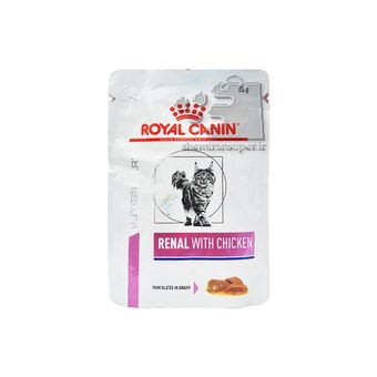 غذای پوچ گربه رویال کنین مدل رنال مرغ وزن 85 گرم