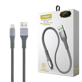 کابل پاوربانک آیفون (لایتنینگ) 30 سانتی اپیمکس EPIMAX EC-06