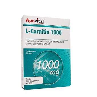 قرص ال کارنیتین اپوویتال - 1000 میلی گرم بسته 30 عددی*339