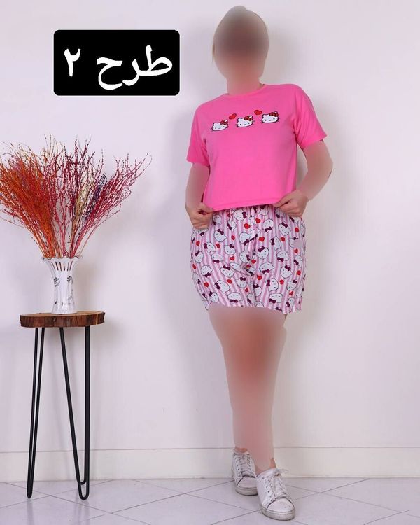 ست کراپ شورتک دینا کد 1779