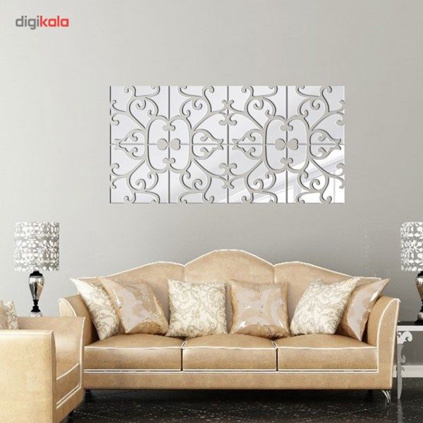 آینه پلکسی گلس دکو وسنا مدل P2001 شصت و چهار تکه