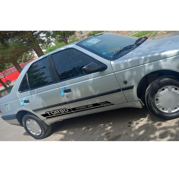 برچسب بدنه خودرو طرح TURBO LUX مناسب برای پژو 405